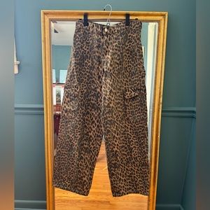 Damson Madder Dion Leopard Cargo Jeans